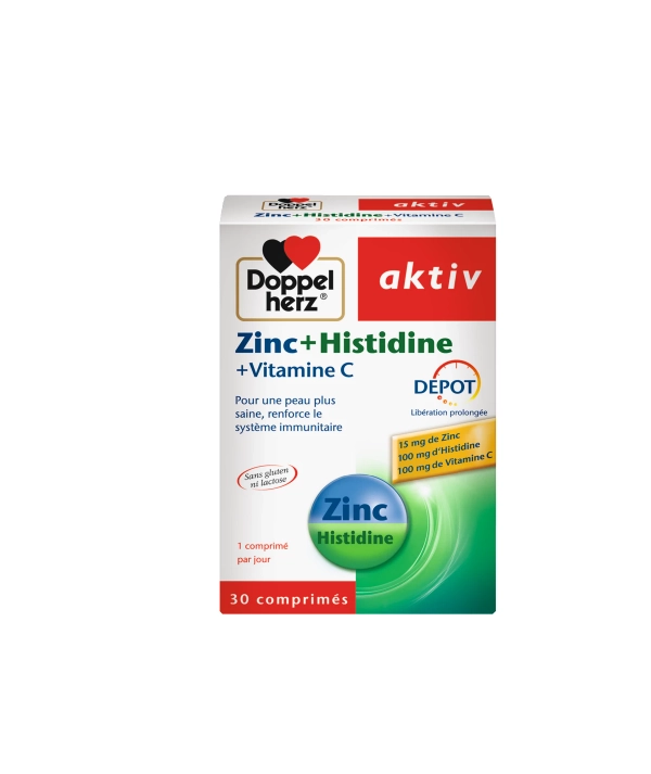 AKTIV Zinc + Histidine + Vitamine C 30 Comprimes