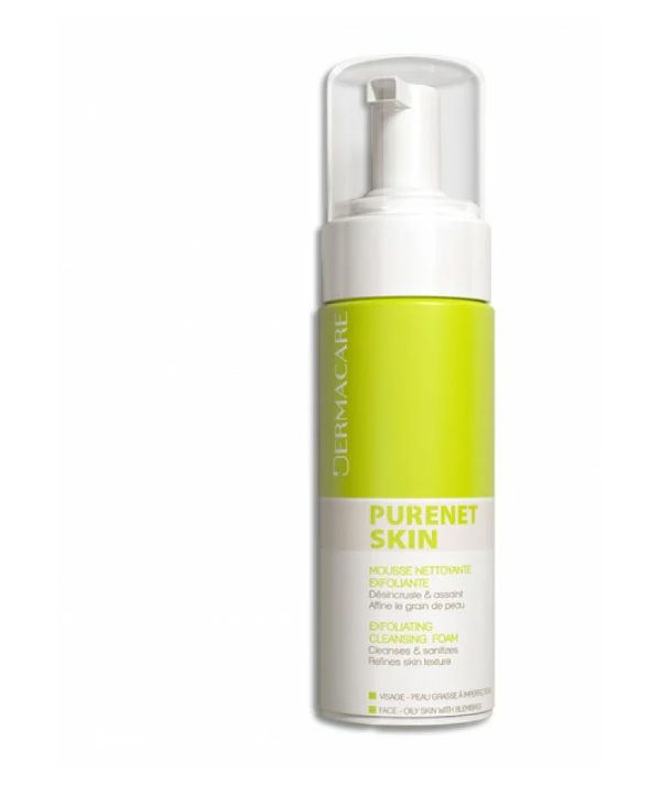 DERMACARE PURENET SKIN MOUSSE NETTOYANTE EXFOLIANTE 150ML