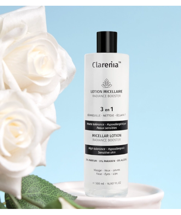 Lotion micellaire radiance booster 3en1 - Clarenia - 500 mL