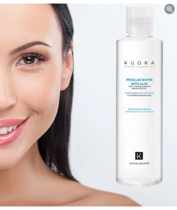 KUORA EAU MICELLAIRE NETTOYANTE À L'ALOE VERA 250ML