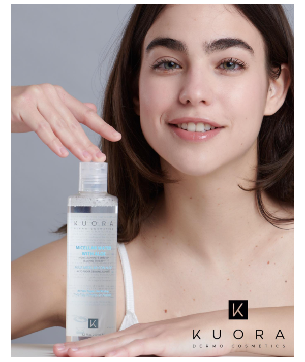 KUORA EAU MICELLAIRE NETTOYANTE À L'ALOE VERA 250ML