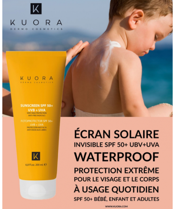 KUORA ECRAN SOLAIRE VISAGE ET CORPS SPF50+ 200ML