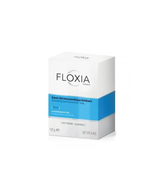 FLOXIA SAVON DERMOCOSMÉTIQUE EXFOLIANT ECLAIRCISSANT, 125G