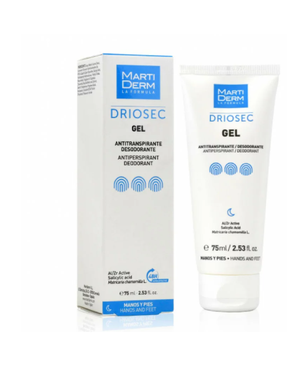 MARTIDERM Driosec Gel Anti-Transpirant - Mains et Pieds 75ML