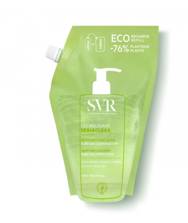 SVR SEBIACLEAR GEL MOUSSANT RECHARGE 400ML