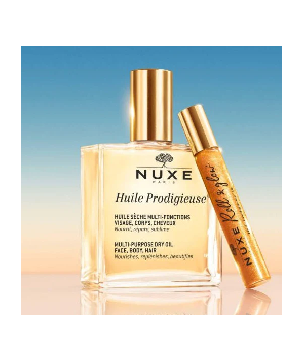 NUXE Huile Prodigieuse 100ML + Roll On 8ML Huile Prodigieuse OR