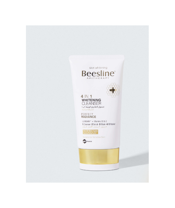 BEESLINE GEL NETTOYANT ÉCLAIRCISSANT VISAGE 4EN1, 150ML