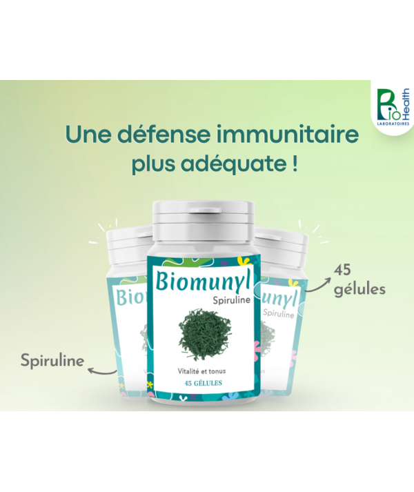 BIOHEALTH BIOMUNYL SPIRULINE 45 GELULES