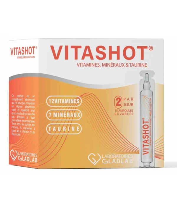 VITASHOT B/15 AMPOULES 10ML