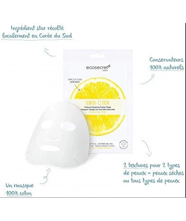 Ecoscret Seoul masque à l'extrait naturel de citron