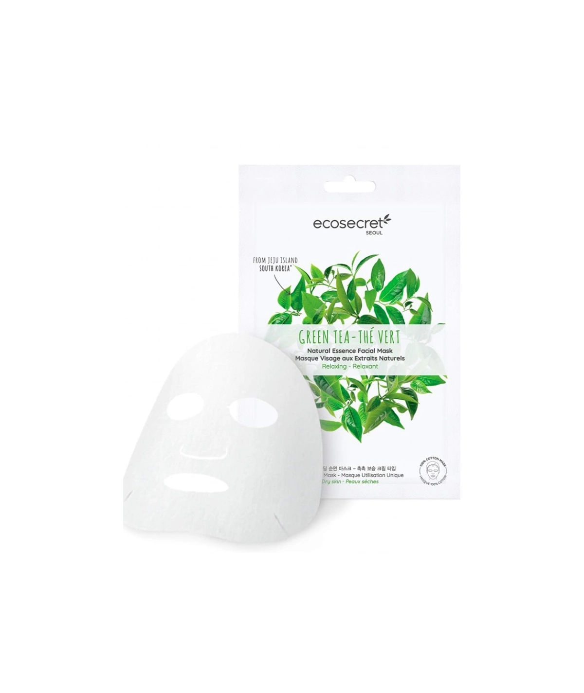 Ecoscret seoul masque à l'extrait naturel de thé vert