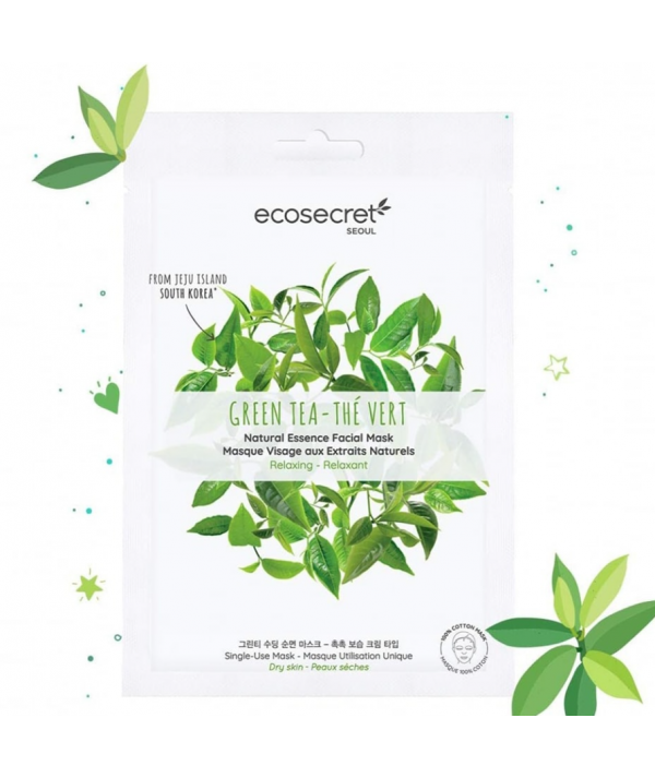 Ecoscret seoul masque à l'extrait naturel de thé vert