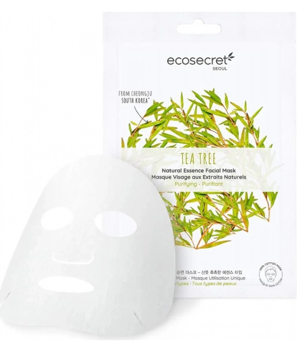 Ecoscret seoul masque visage à l'extrait naturel de tea tree Ecoscret seoul masque visage à l'extrait naturel de tea tree