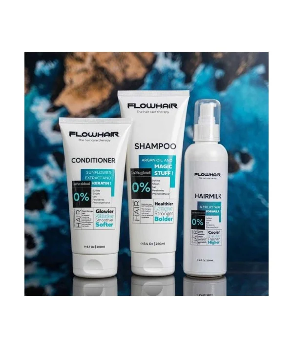 FLOWHAIR COFFRET SHAMPOO+CONDITIONER+HAIRMILK