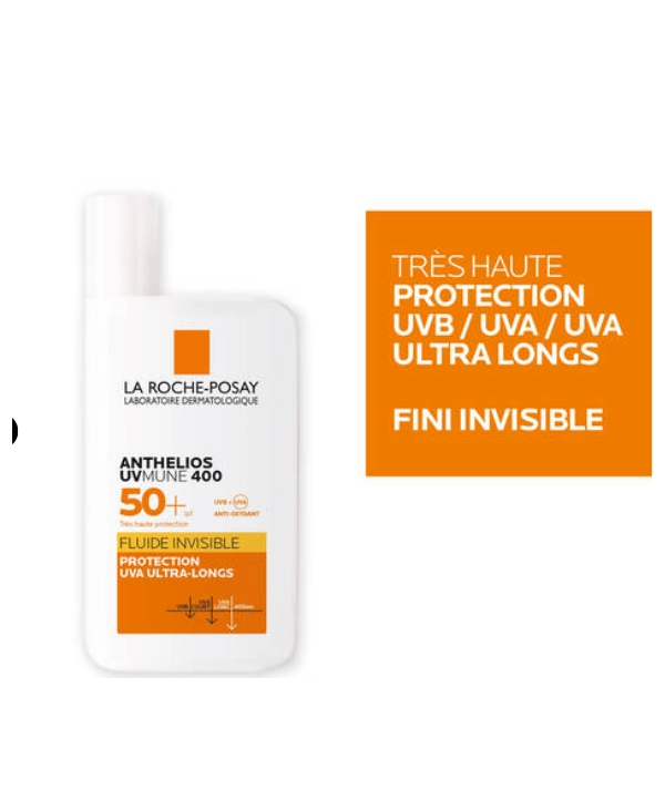LA ROCHE POSAY ANTHELIOS UVMUNE 400 FLUID INVISIBLE SPF50 50ML