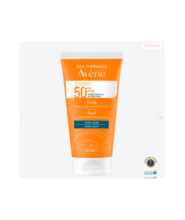 AVENE FLUIDE ULTRA LEGER SPF50+ PEAUX SENSIBLES NORMALES A MIXTES 50ML