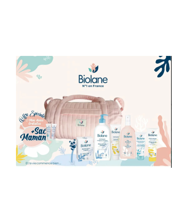 BIOLANE SAC MAMAN MATELASSE ROSE