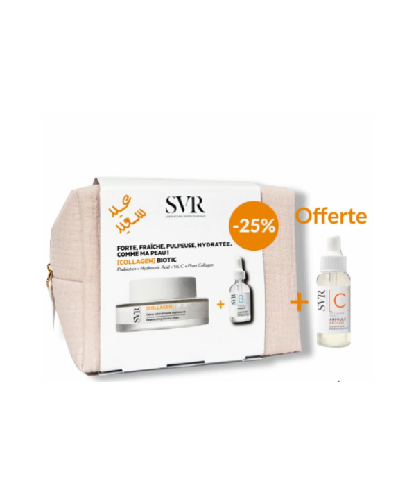 SVR TROUSSE COLLAGEN BIOTIC 50ML + AMPOULE B + MINI AMPOULE C OFFERTE