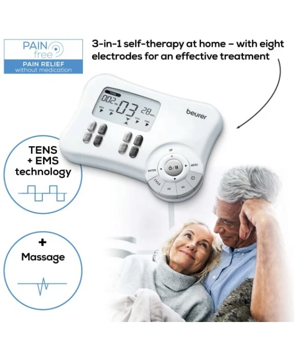 BEURER EM 80 3 in 1 Electrostimulateur TENS/EMS Numerique