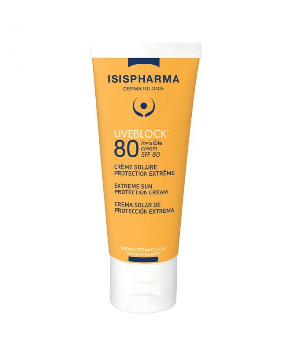UVEBLOCK CREME SOLAIRE INVISIBLE 80 SPF 40ML