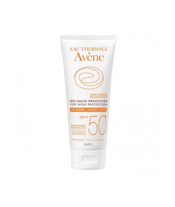 AVENE SOLAIRE LAIT MINERAL TRES HAUTE PROTECTION SPF50+ 100ML