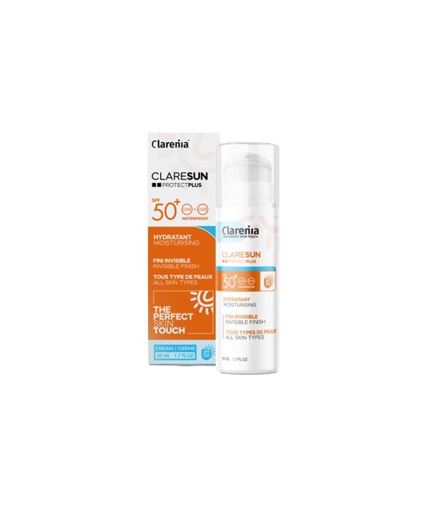 CLARENIA CLARESUN ECRAN HYDRATANT INVISIBLE SPF50+ 50ML