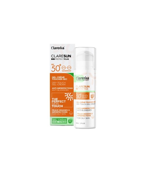 CLARENIA CLARESUN ECRAN GEL CREME TOUCHER SEC SPF50+ 50ML