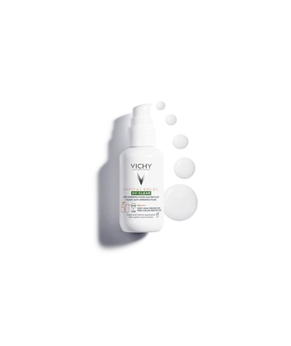 VICHY CAPITAL SOLEIL UV-CLEAR FLUIDE ANTI-IMPERFECTIONS SPF50+