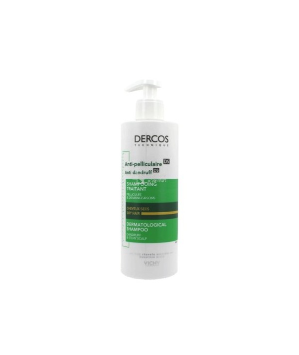 VICHY DERCOS SHAMPOOING ANTIPELLICULAIRE CHEVEUX SECS 390ML