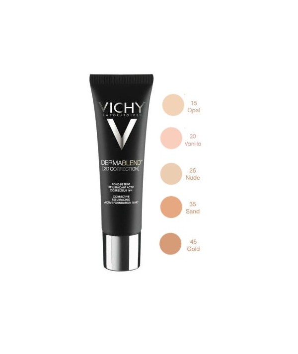 VICHY DERMABLEND 3D FOND DE TEINT PEAUX ACNEIQUES 30ML