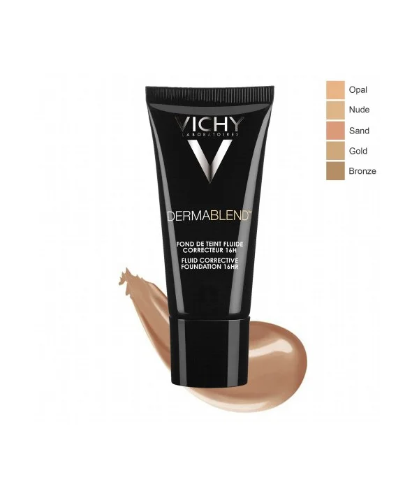 VICHY DERMABLEND FOND DE TEINT FLUIDE CORRECTEUR TEINTE 15 OPAL 30ML