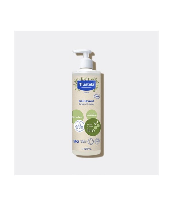 MUSTELA BIO GEL LAVANT CHEVEUX ET CORPS 400ML