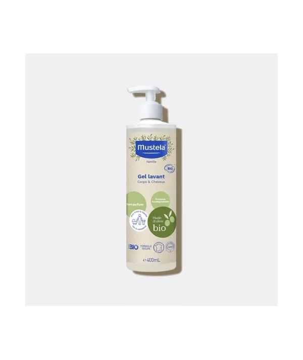 MUSTELA BIO GEL LAVANT CHEVEUX ET CORPS 400ML