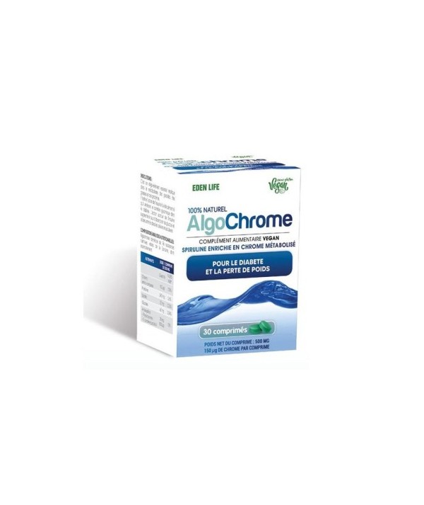 EDEN LIFE ALGO CHROME 30 COMPRIMES