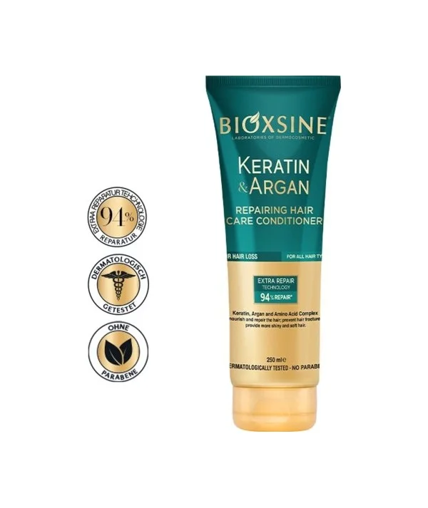 BIOXSINE APRES SHAMPOOING A LA KERATINE ET A L'ARGAN 250ML