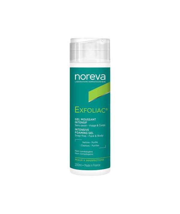 NOREVA EXFOLIAC GEL MOUSSANT INTENSIF 200 ML