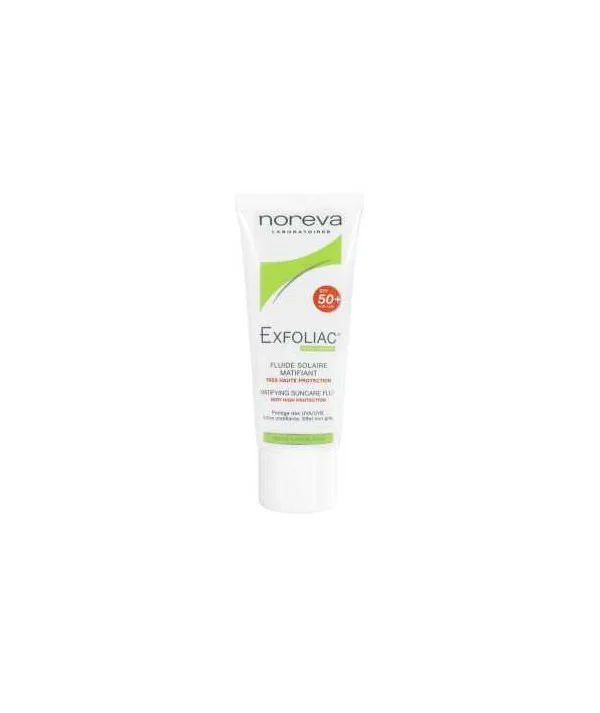 NOREVA EXFOLIAC FLUIDE SOLAIRE MATIFIANT SPF50+ 40ML