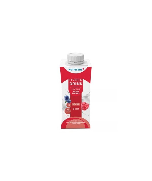 NUTRISENS HYPERDRINK 2 KCAL SAVEUR FRUITS ROUGES 200 ML