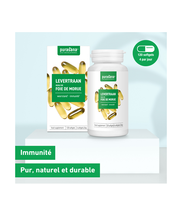 PURASANA Huile de foie de morue B120 capsules