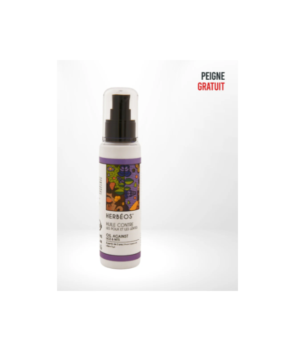 HERBÉOS™ | Huile Contre les Poux et les Lentes 100 ml