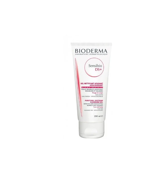 BIODERMA Sensibio DS+ Gel Moussant Peaux Sensibles, 200ml