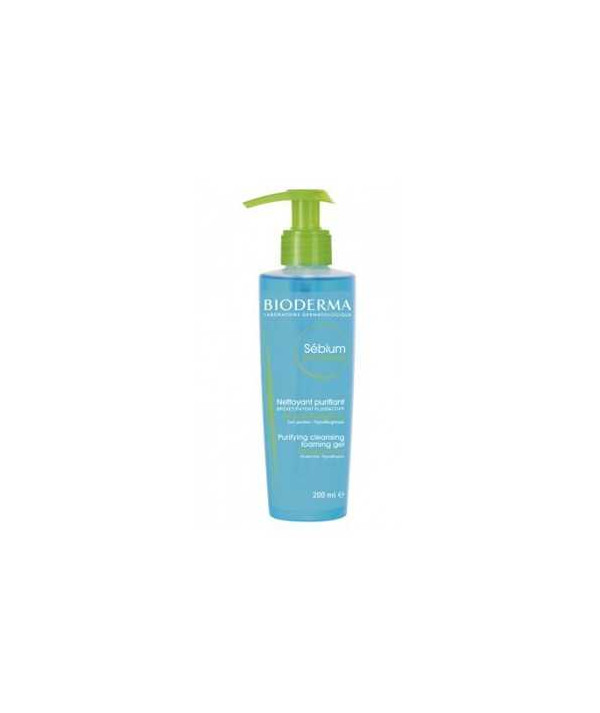 BIODERMA SEBIUM GEL MOUSSANT PURIFIANT POMPE 200ML