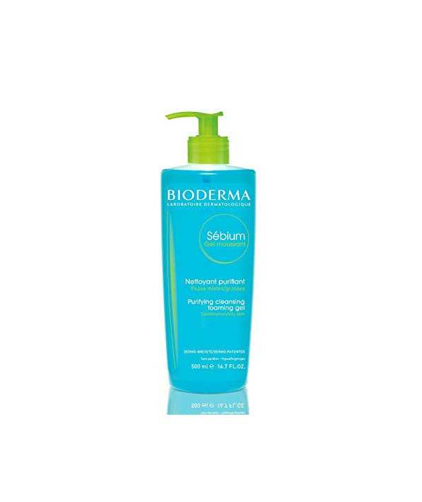 BIODERMA SEBIUM GEL MOUSSANT PURIFIANT POMPE 500ML