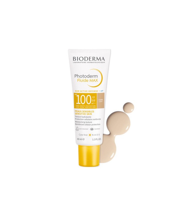 BIODERMA PHOTODERM FLUIDE MAX TEINTE CLAIRE SPF 100+ 40ML