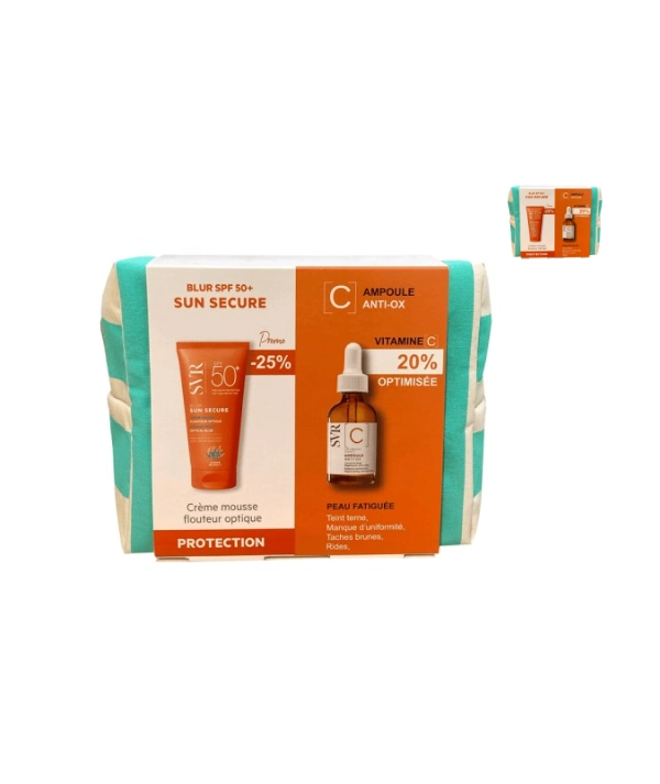 SVR TROUSSE AMPOULE ANTI OX VITAMINE C 20% 30ML+SVR SUN SECURE BLUR SPF50+ 50ML (-25%)