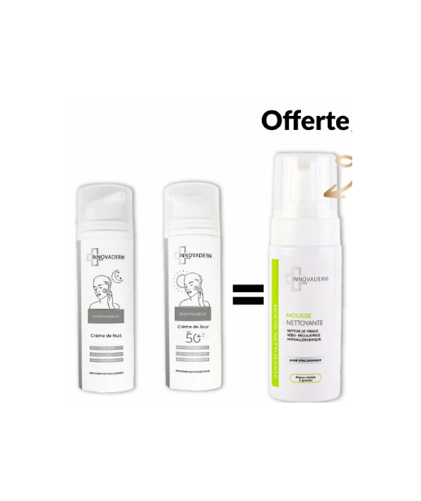 INNOVADERM PACK DEPIGMENTANT JOUR et NUIT - PEAU MIXTE A GRASSE