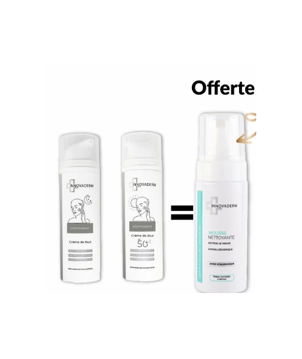 INNOVADERM PACK DEPIGMENTANT JOUR et NUIT - PEAU SECHE