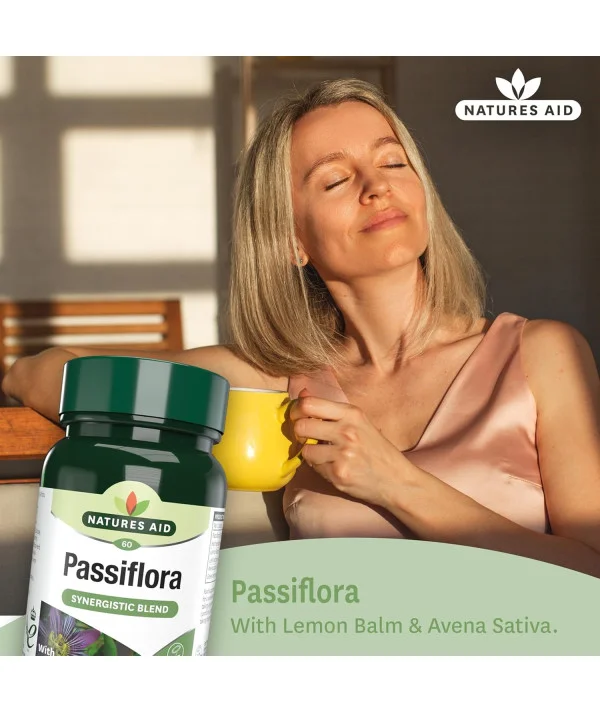 Natures Aid Passiflora Complex 60 comprimés végétaliens pour la santé digestive Natures Aid Passiflora Complex 60 comprimés végétaliens pour la santé digestive
