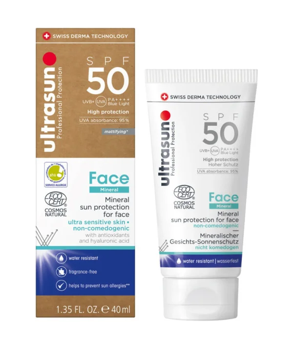ULTRASUN FACE MINERAL SUNSCREEN SPF50 40ML