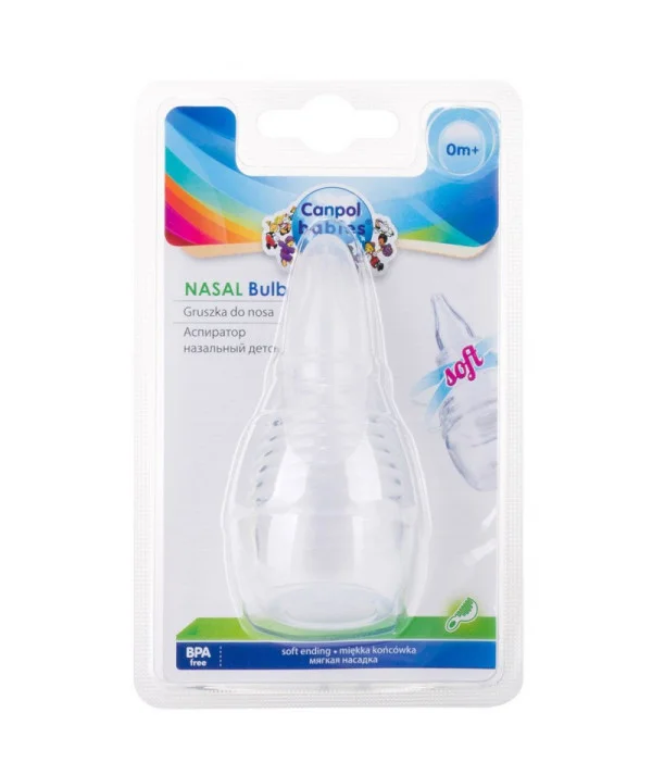 Canpol Aspirateur nasal silicone transparent